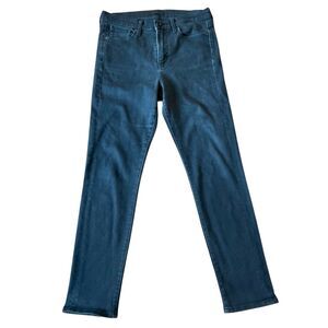 Uniqlo jeans black grey wash high rise skinny jeans 26